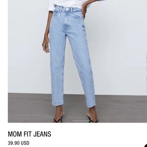 Zara Mom Fit Jeans- Brand New!!!!